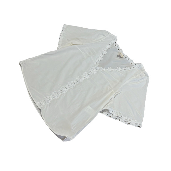 Sezane Ivory Ilonie Blouse Size 10 US Womens Designer Silk Top Cream Loose Fit - Picture 4 of 11